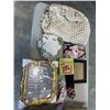 Image 4 : 2 BOXES OF ASSORTED PURSES, PICTURE FRAME PUZZLE ETC