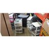 Image 1 : 5 PLASTIC ORGANIZERS. 4 HAVE COMPUTER CORDS/ADAPTERS WEBCAMS ETC