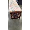 Image 3 : RATTAN BENCH. 54" WIDE
