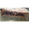 Image 4 : RATTAN BENCH. 54" WIDE