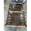 Image 2 : 2 RATTAN END TABLES WITH GLASS TOPS