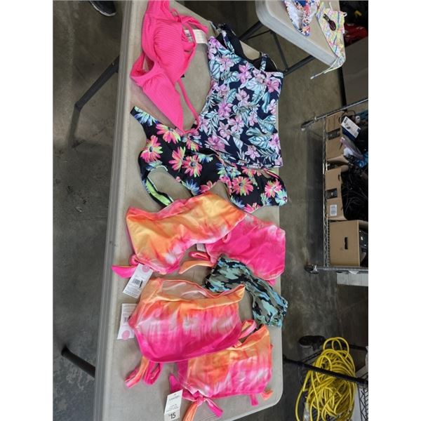 LOT OF BRAND NEW LADIES BATHING SUITS SIZE LARGE