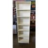 Image 1 : 80" TALL WHITE BOOKCASE