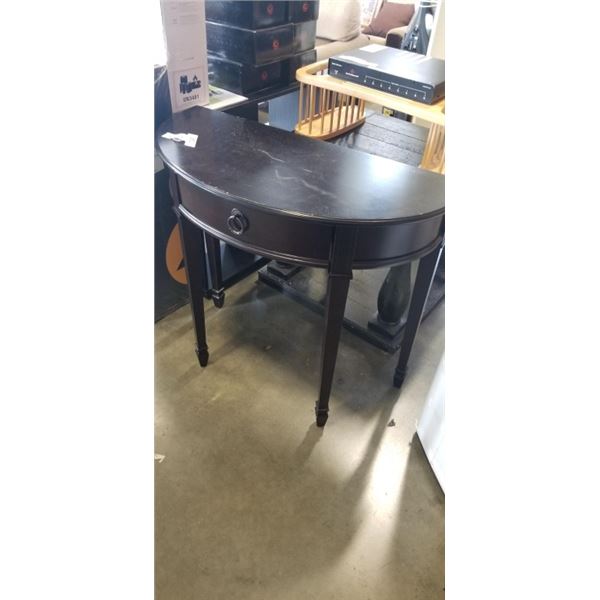 HALF MOON CONSOLE TABLE WITH DRAWER
