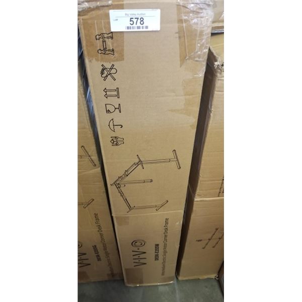 VIVO WHITE MEDIUM ELECTRIC STYLE MOTOR CORNER DESK FRAME