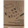 Image 2 : 2 NEW AMZCHEF FOOD GRINDER ATTACHMENT & BURGER PRESS. WORKS WITH KITCHENAID STAND MIXERS