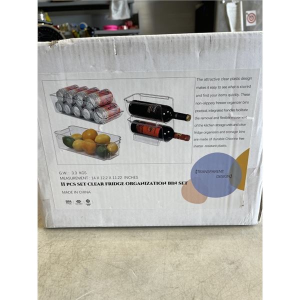NEW 11 PIECE FRIDGE ORGANIZATION SET