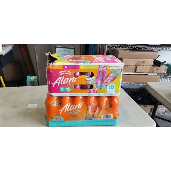 CASE OF ALANI PROTEIN DRINKS AND CASE OF ENGERY DRINKS - COULD BE MISSING A FEW CANS