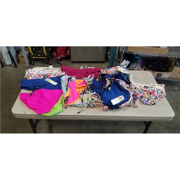 LOT OF BRAND NEW LADIES BATHING SUITS SIZE MEDIUM