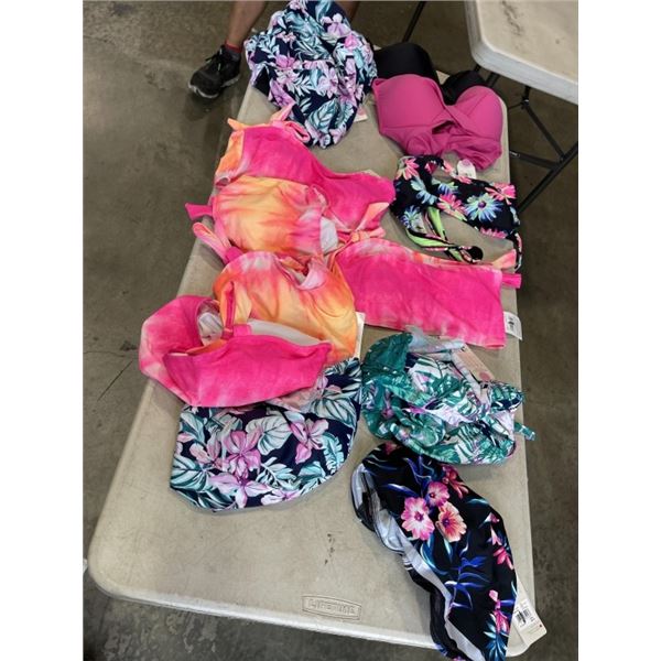 LOT OF BRAND NEW LADIES BATHING SUITS SIZE MEDIUM