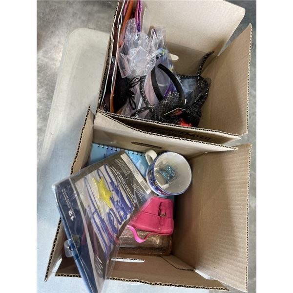 2 BOXES OF NEW HALLOWEEN AND PARTY DECOR