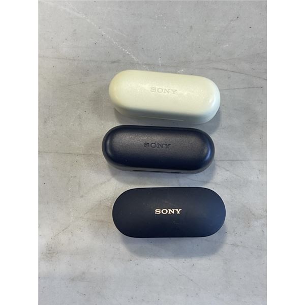 3 PAIRS OF SONY BLUETOOTH EARBUD SETS