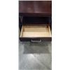 Image 3 : PAIR OF DARK FINISH WOOD NIGHT STANDS