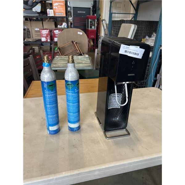SODA STREAM W/ 3 CANNISTERS - FULL/EMPTY UNKNOWN