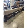 Image 5 : TAN COLORED FABRIC COUCH AND ARMCHAIR