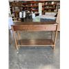 Image 1 : 2 DRAWER HALL TABLE W/ BOTTOM SHELF