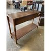 Image 3 : 2 DRAWER HALL TABLE W/ BOTTOM SHELF