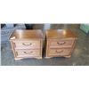 Image 1 : PAIR OF VINTAGE 2 DRAWER NIGHTSTANDS