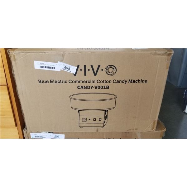 VIVO BLUE COTTON CANDY MACHINE, AMAZON RETURN