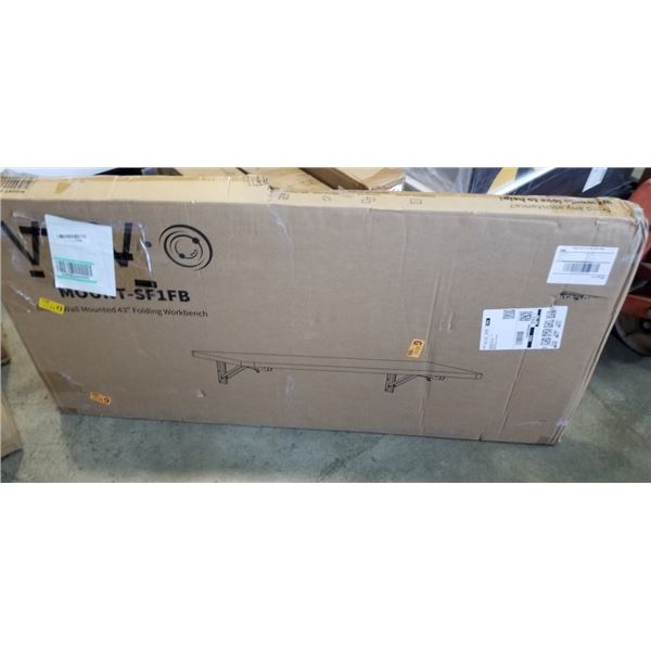 VIVO BLACK WALL MOUNTED 43" FOLDIN WORKBENCH