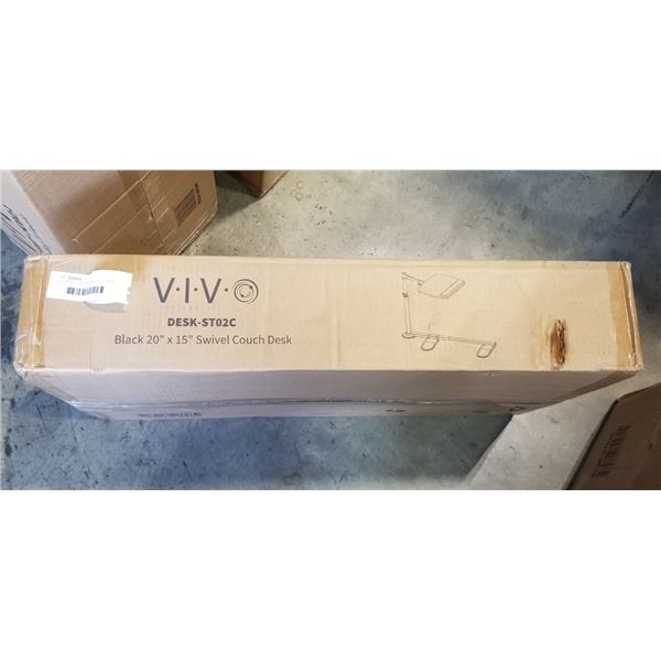 VIVO BLACK 20" X 15" SWIVEL COUCH DESK