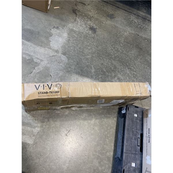 VIVO BLACK HEAVY DUTY TV FLOOR STAND