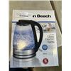 Image 3 : HAMILTON BEACH 1.7L GLASS ELECTRIC KETTLE - TESTED WORKING