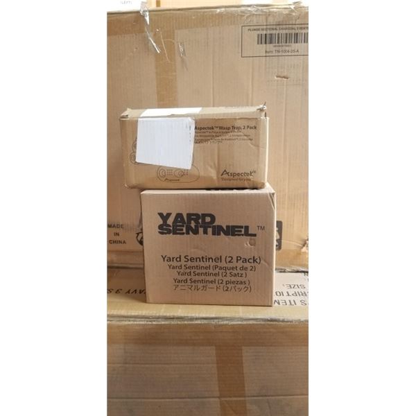 2 SPECTEK YARD SENTINEL ULTRASONIC PEST REPELLER AND 2 ASPECTEK WASP TRAPS