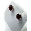 Image 1 : STERLING SILVER NATURAL GARNET EARRINGS, W/A $430.00. GARNET IS THE BIRTHSTONE FOR JANUARY.