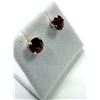 Image 3 : STERLING SILVER NATURAL GARNET EARRINGS, W/A $430.00. GARNET IS THE BIRTHSTONE FOR JANUARY.