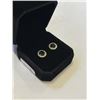 Image 3 : NEW 14K GOLD PLATED 0.6CT EACH LAB-CREATED BLUE SAPPHIRE HALO STUD EARRINGS