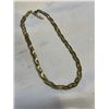 Image 2 : NEW 14K GOLD PLATED 9.0MM TRIPLE TWIST SERPENTINE NECKLACE 18-19.5" LONG