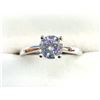 Image 1 : STERLING SILVER MOISSANITE RING, SIZE 5.25, W/A $180.00.