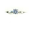 Image 3 : STERLING SILVER MOISSANITE RING, SIZE 5.25, W/A $180.00.