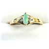 Image 3 : GOLD PLATED STERLING SILVER NATURAL EMERALD RING, SIZE 9, W/A $550.00. EMERALD IS THE BIRTHSTONE FOR