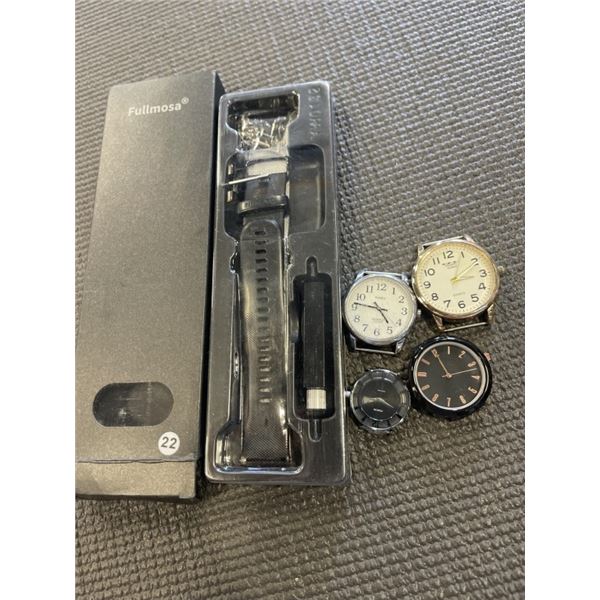 4 WATCH DIALS AND FULLMOSA WATCH BAND