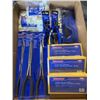 Image 1 : 3 SETS OF NEW 60PC GREASE FITTINGS SETS, THE THREE DOUBLE X HOSE PLIERS, TWO WIRE STRIPPERS, QUICK A