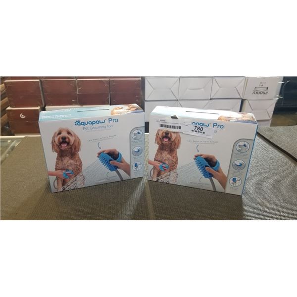2 NEW AQUAPAW DOG GROOMING TOOLS