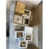 Image 3 : 2 BOXES OF ASSORTED ORNAMENTS AND DECOR, CANDLE HOLDERS ETC