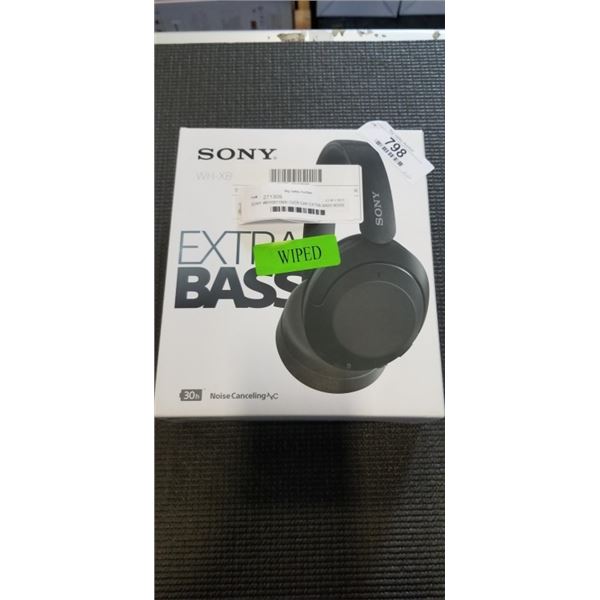 SONY WHXB910N/B OVER EAR EXTRA BASS NOISE CANCELLING HEADPHONES - TESTED WORKING, RETAIL $349