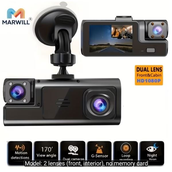 NEW DUAL-LENS DASHCAM, HIGH-DEFINITION