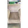 Image 2 : BROWN UPHOLSTERED ARM CHAIR
