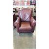 Image 1 : BROWN LEATHER ARMCHAIR