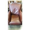 Image 2 : BROWN LEATHER ARMCHAIR