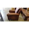 Image 4 : BROWN LEATHER ARMCHAIR