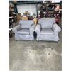 Image 1 : PAIR OF IKEA FABRIC GREY ARMCHAIRS