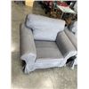 Image 2 : PAIR OF IKEA FABRIC GREY ARMCHAIRS
