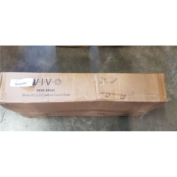 VIVO BLACK 20" X 15" SWIVEL COUCH DESK