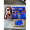 Image 1 : CASE OF 12 NEW WESTWARD #1 X 4 INCH INSULATED SCREWDRIVERS, NEW GREASE CONTROL VALVE, AND 2 - 2PC ST