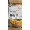 Image 2 : AS NEW 100FT HEAVY DUTY 3 OUTLET YELLOW EXTENSION CORD. 12AWG/3C